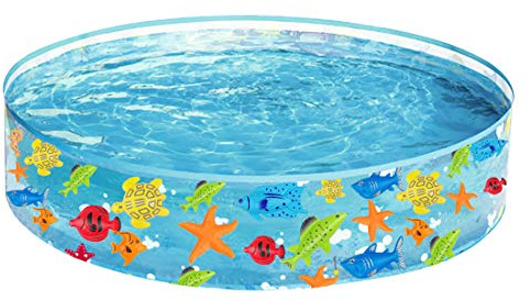 48x9.84 Swimming Pool for Pets, Portable Pools for Outdoor and Backyard (Blue)