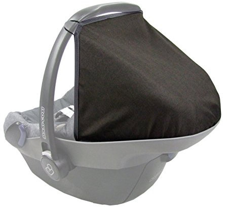 BAMBINIWELT Sonnenverdeck Sonnendach Sonnenschutz für Babyschale kompatibel mit Maxi Cosi PEBBLE meliert (dunkelbraun meliert)