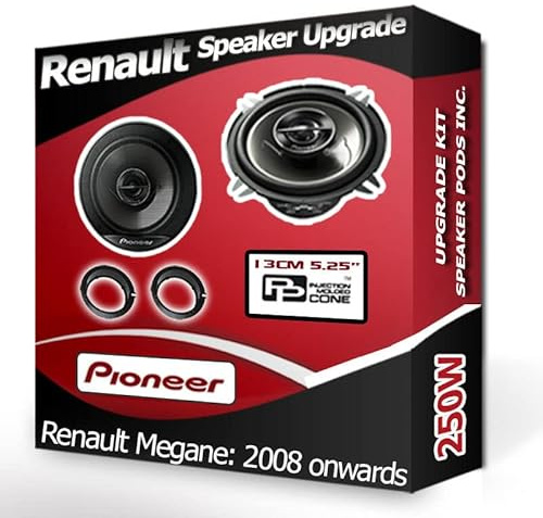 Megane 3 Speaker upgrade Front Door Pioneer car speakers 5.25 13cm 250W