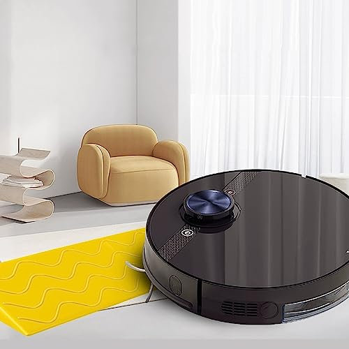PINNKL Rollstuhlrampe, Türschwellenrampe, Tragbare Indoor-Kehrrobotertür, Bordsteinrampe, Kunststoffmaterial, Schneidbar (Size : 100x10x3cm)