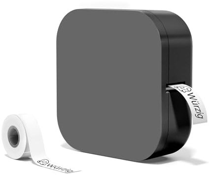 Odaro Q30 Bluetooth Mini Etikettendrucker - Kabelloser Tragbarer Kids Label Printer für iOS und Android für Zuhause, im Büro und in kleinen Unternehmen (Schwarz)