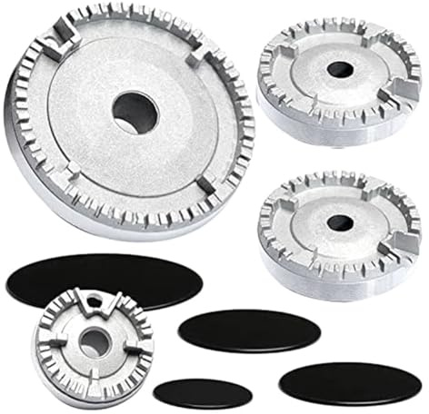 Qeunrtiy de Quemador Universal, Tapa de Llama, Horno, Cocina, Encimera de Gas para, Tapa de Quemador de Llama, Que Se Adapta A Todos los TamañOs Planos