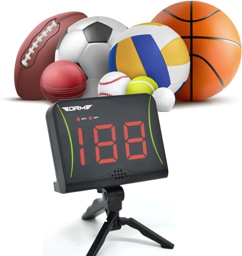 OYE Radar di velocità Tennis, Regalo di Sport, Tester di velocità Vivavoce per Tennis, Baseball, Golf, Lancio, sensore di velocità