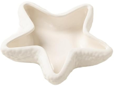 Vassoio per gioielli in ceramica a forma di stella marina vassoio per gioielli in stile oceano orecchini collana piatto decorativo per chiavi a forma di stella posacenere portachiavi vassoio