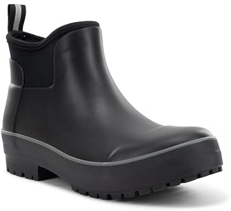 Chooka Women's Everyday Neoprene Waterproof Ankle Rain Boots | Slip-On Chelsea Insulated Rubber Boots for Women