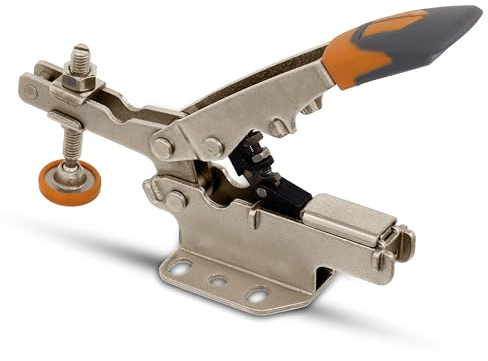 BORA Medium Profile 450-lb Horizontal Toggle Clamp with Horizontal Base Plate BR-G080102