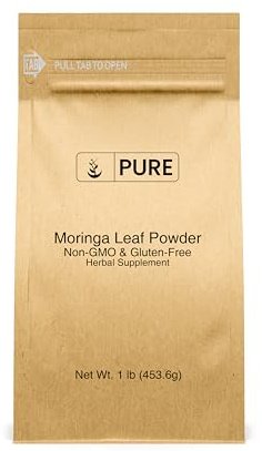 PURE ORIGINAL INGREDIENTS Moringa (1lb) Moringa Oleifera Leaf Extract, Natural Herbal Supplement