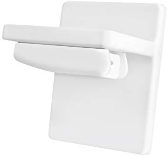 Ventanara® Klebeplatte ohne Bohren Klemmfix Jalousie Plissee (Plissee Klebeplatte 4 Stück, Weiß)