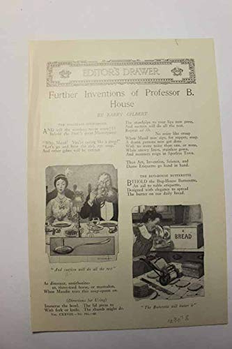 Article: Further Inventions of Professor B. House Pages have drawings, small articles, some jokes. Illustrated with Photos