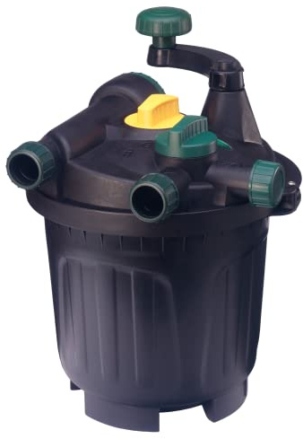 Filtro para estanques, sin Espuma, Material filtrante mecánico y biológico, Filtro de fácil Mantenimiento, clarificador UV para Evitar Que Agua se ponga Verde, para estanques de hasta 13000 litro