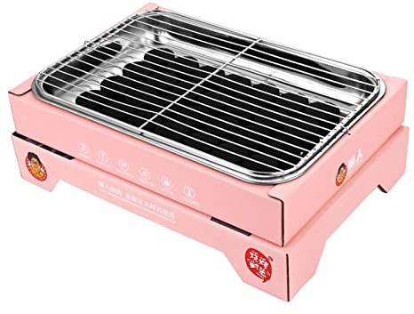woyufen Minigrill – engångs kol kompakta kolgrillar campingtillbehör, omedelbar grill BBQ kolgrill perfekt för camping, fiske och bakgårdsfester