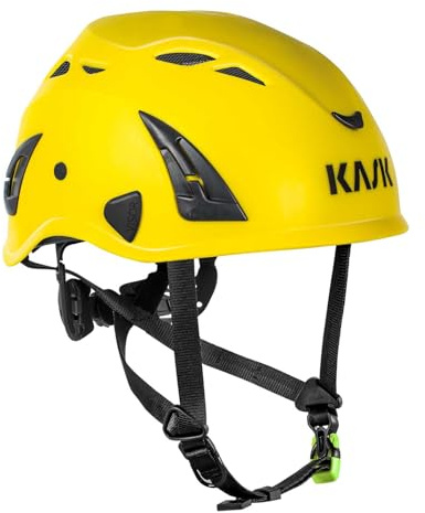 KASK Schutzhelm Superplasma PL - Kletterhelm, Bergsteigerhelm nach EN 12492 - Gr. 51-62 cm universal einstellbar, Farbe:gelb