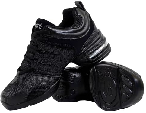 s.lemon Nero Jazz Danza Sneaker Suola Divisa Scarpe da Danza Moderna 42
