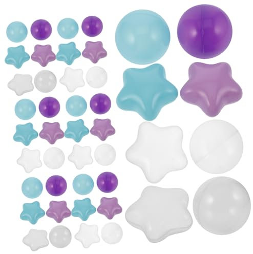 DRESSOOS 100 Piezas Juguete Infantil Bola Estrella Bola De Plástico Bolas Decorativas Hoyos para Piscinas De para Bebes Bolas para Hoyo Bola del Océano El Plastico