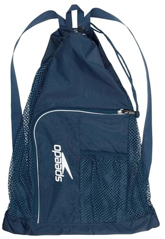 Speedo Borse unisex adulte dell'attrezzatura sportiva della borsa della maglia del ventilatore del ventilatore, blu di Insignia, 1Sz