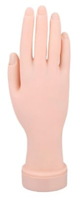 Happyyami Main Entraînement Manucure Modèle De Main Artificielle Réaliste Outil De Pratique Pour Nail Art Moyenne De Femme Réutilisable Et Léger