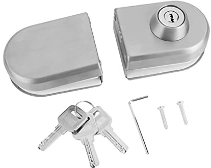 Ldafava Blocco della porta in vetro in acciaio inossidabile con chiavi di alta qualità meccanismo di bloccaggio sicuro resistente per il bagno in casa Usa 10~12 mm Spessore Telaio senza