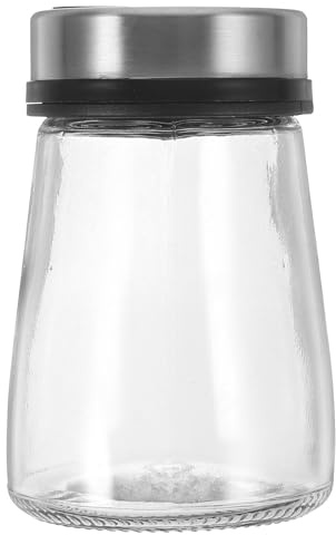 MAGICLULU Distributore di Spezie e Pepe in Acciaio Inossidabile Foro Regolabile, Barattolo Conico da 180 Ml, Contenitore per Sale e Aromi da Cucina, Shaker per Condimenti