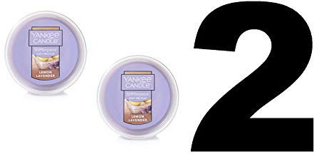 Yankee Candle 2 Lemon Lavender Scenterpiece Easy Meltcup Wax Melt Cup (NET WT 2.2 OZ | 61g Each)