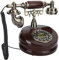 VBESTLIFE Antikes Retro-Telefon, Harz Dual-Zweck Vintage-Telefone Festnetztelefon Handwerk Dekoration Wählen Telefon