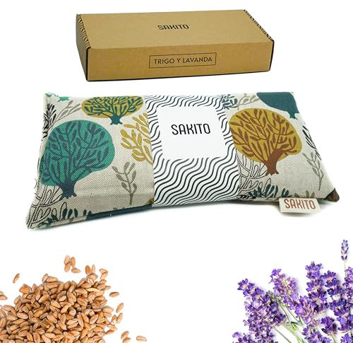 Bouillotte Micro-onde (25x12 cm) - Coussin Chauffant Naturel pour les Douleurs Menstruelles - Utilisation Chaude ou Froide - Grande Rétention de Chaleur - Parfum Lavande - Boîte Incluse