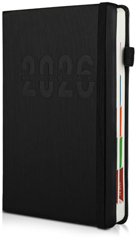 2026 dagbok 2026 – skolkalender 2026, daglig planerare, en sida per dag, mjuk anteckningsbok med 80 g anti-bläck, perfekt för studier, arbete och daglig användning