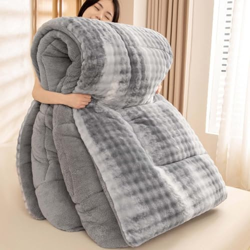 YSZBD Couette Polaire Epaisse Couverture Chaude Hiver Lit Couette Hiver 220x240 TrèS Chaude Et Gonflante éDredon Adulte(#2,200x230cm-3kg)