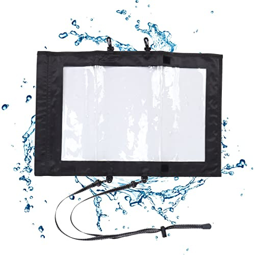 Tomedny Estuche para mapas, Protector Transparente para Bolsa de Documentos Seca, Bolsa de Almacenamiento de mapas Plegable, Bolsa de Almacenamiento de Documentos para Acampar,