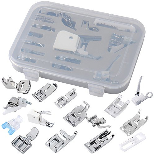 15pcs Set Remplacements Accessoires de Pieds-de-Biche pour Brother Singer Machine à Coudre Domestique