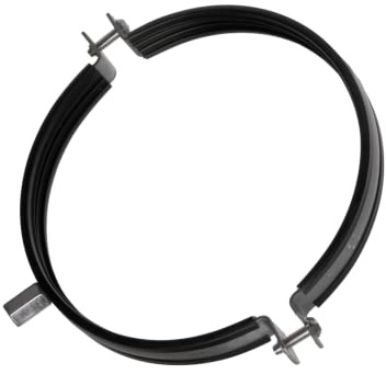 Ø 160mm Morsetto per Tubi - Fascette Metalliche Stringitubo - Morsetti per Condotti di Ventilazione - Collare di Staffaggio con Guarnizione di Gomma