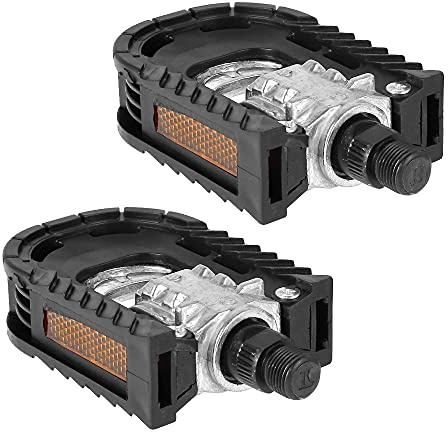 Jetcloud 1 Pair Folding Bike Pedals,Aluminum Alloy Bicycle Flat Platform Pedals Anti-skid and Stable Pedals Outdoor Cycling Accessory Parts