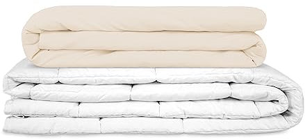 TherapieDecken - Basic Gravity Gewichtsdecke für Erwachsene Weighted Blanket Schwere Decke Für besseren Schlaf, Sand, Größe: 150x220 cm 6 kg