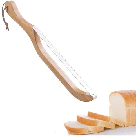 Tagtight Couteau à Pain Dentelé en Bois - 40cm Couteau à pain professionnel, Couteau à pain ergonomique Idéal pour Baguette, Toast, et Pains Artisanaux, gadget de cuisine pour trancher