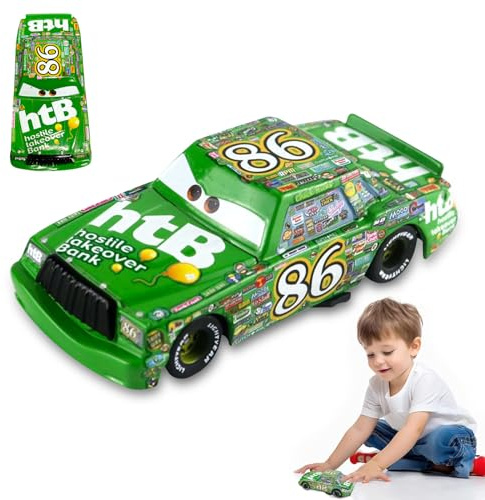 Pixar Cars Petite Voiture, Métal Véhicules Jouet Flash McQueen Car Autos comme Décoration de Gâteaux, Cadeaux Anniversaire, Noël Cadeaux de Parfaits (B)