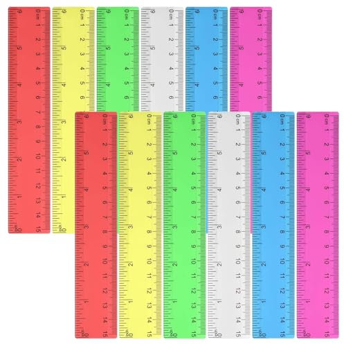 12 Stück Lineal 15cm, Lineal, Lineal 15cm Grundschule, Lineal Grundschule, Lineal 15 Cm, Lineal Klein, Lineale, Ruler, Schulbedarf, Kleines Lineal, Linial, Lineal Kinder, Lineal Set Grundschule