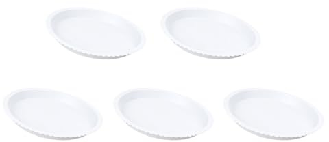Homoyoyo Bandejas Redondas para Macetas 26x26 Cm, Juego de 5 Piezas, Platillos de Plástico Resistentes para Plantas de Interior y Exterior, Soporte para Bonsáis y Color Aleatorio