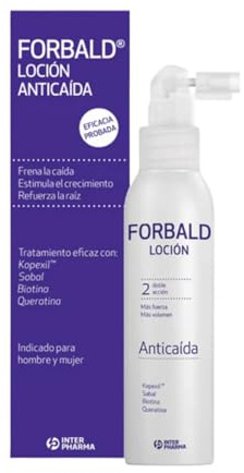 Loción Anticaída de 125 ml. Tratamiento Intensivo para Ayudar a Frenar la Caída y Estimular el Aspecto de Crecimiento del Cabello con Kopexil y Vitaminas. Tónico Capilar Profesional de Uso Diario.