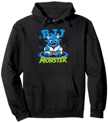 Jiu Jitsu Monster, BJJ Monster, Kid Grappling Felpa con Cappuccio