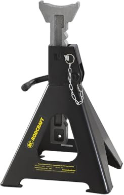 Rodcraft UBZ-3 Unterstellböcke, Abstützböcke, Traglast 3 Tonnen, 2 Stück/ 1 Paar, Höhe (Min/Max): 300 mm/ 455 mm, Hub 155 mm, Gewicht 3.0 kg, optimal für Werkstatt