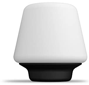 Philips Hue White Amb. Wellness LED Table Lamp with Dimmer Switch, Black, Dimmable, All Shades of White, Controllable via App, Compatible with Amazon Alexa (Echo, Echo Dot) [Energy Class A]