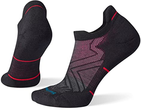 SmartWool Women's Run Targeted Cushion Low Ankle Socks, Black, Medium