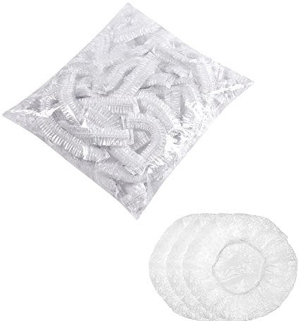 Lot de 100 couvercles alimentaires élastiques en polyéthylène, Sacs de Conservation Frais,pour Protéger la Fraîcheur des Légumes à La Maison,Couvercles de Bols Réutilisables,