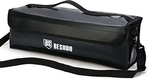 Besudo E-Bike Akku Tasche Schutztasche Sicherheitstasche für Lagerung, Transport, Aufladung, E-Bike Zubehör-L