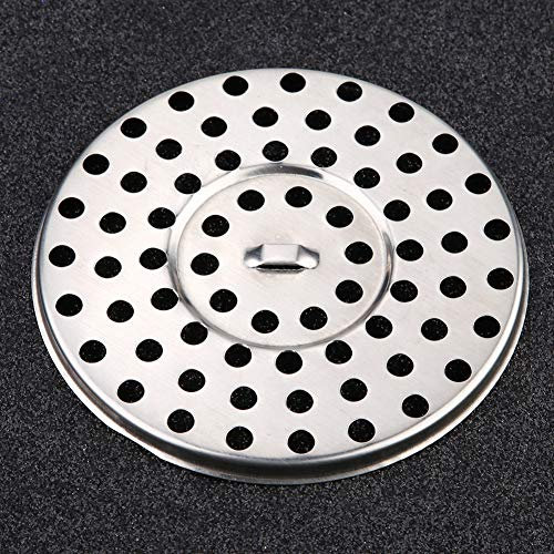Akozon Copertura di Scarico Raccogli Capelli in Acciaio Inossidabile - Filtro di Scarico per Doccia da 8,5 Cm, Filtro per Capelli Anti-intasamento, Rete Cattura Capelli