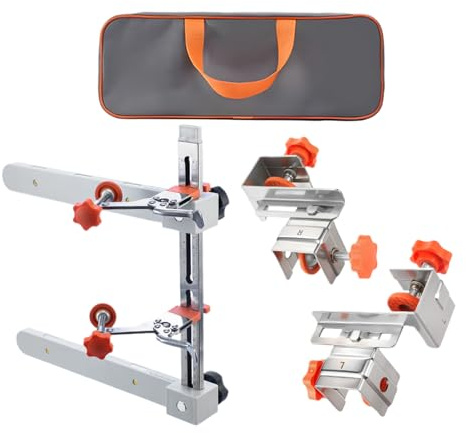 Bohany Gabarit coulissant de tiroir, gabarit de poignée d'armoire pour portes et tiroirs, kit de guides d'installation coulissants, boîte à outils d'alignement coulissant, meubles de travail du bois