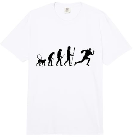 Giocatore di Football Americano Evolution per Ragazzi Comfort Colors Adult Heavyweight T-Shirt