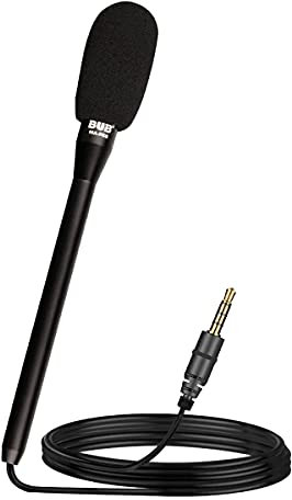 ChenFec Portable Omnidirectional Interview Microphone Recording Mic for iPhone 6s 7 7s iPad Air Pro Android Phones Directional handheld microfone Black