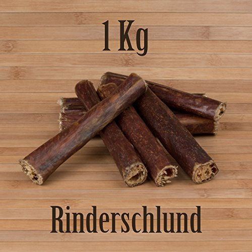 Kauzeit 1 Kg Rinderschlund Dörrfleisch Rinderdörrfleisch - wie Ochsenziemer Rinderohren