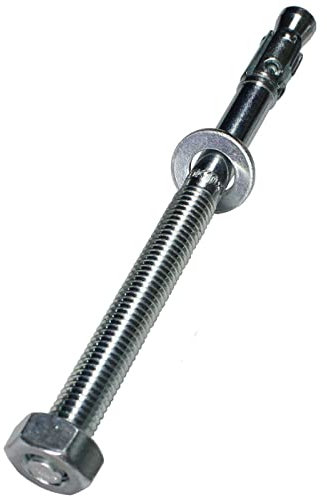 5x Lumonic Ancre lourde M10x140mm | ancrage à clavette de haute qualité galvanisé | Montage traversant, IMMÉDIATEMENT RÉSILIENT | Ancrage dans le béton,