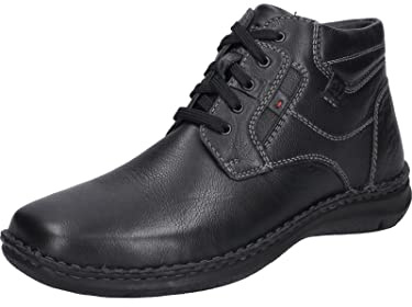 Josef Seibel Herren Winterstiefel Anvers 35,Weite K (Extra weit),Wechselfußbett,Winterboots,schnürstiefel,gefüttert,schwarz,47 EU